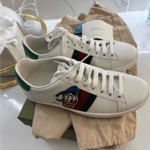 Gucci White Sneakers leather X Disney